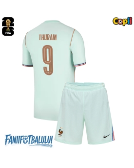 Franța Marcus Thuram #9 Echipament de Fotbal Replică Mondial 2026 Copii Deplasare (+ Șorturi)